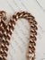 9k Rose Gold Curb Link Albert Pocket Watch Chain Antique Edwardian circa 1905