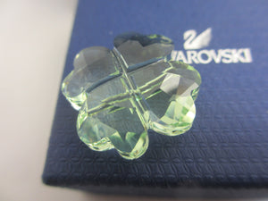 Good Luck Lucky You Shamrock Swarovski Crystal Vintage c2000 Original Box