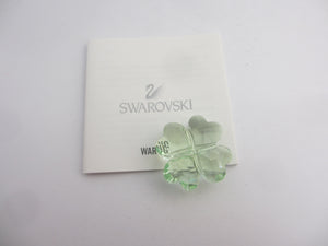 Good Luck Lucky You Shamrock Swarovski Crystal Vintage c2000 Original Box