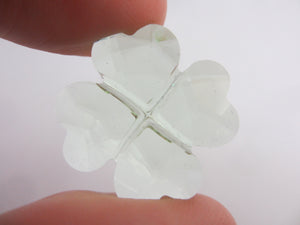 Good Luck Lucky You Shamrock Swarovski Crystal Vintage c2000 Original Box