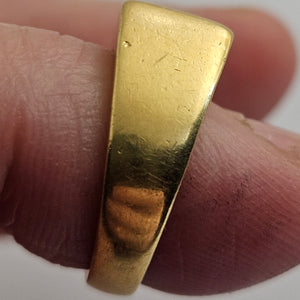 0.25ct Diamond 18k Gold Ring Vintage c1950 Size UK F+