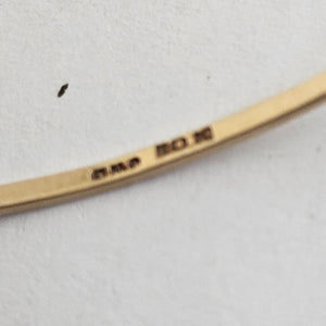 10k Gold Bangle Bracelet Vintage Art Deco c1920