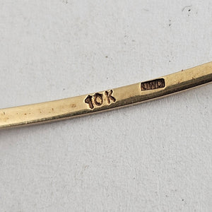 10k Gold Bangle Bracelet Vintage Art Deco c1920
