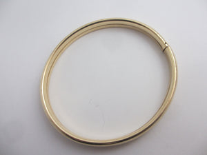 Plain 14k Gold Bangle Bracelet Vintage c1980