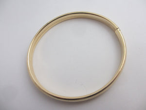 Plain 14k Gold Bangle Bracelet Vintage c1980