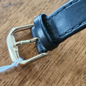 18k Gold Rolex Ladies Wrist Watch Leather Strap Vintage c1950