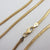 Snake Link 18k Gold Chain Necklace 45.0cm / 17.7" Vintage c1980