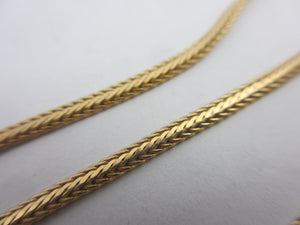 Snake Link 18k Gold Chain Necklace 45.0cm / 17.7" Vintage c1980