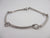 18k White Gold Bracelet Vintage c1980