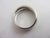 Diamond in 18k White Gold Twist Cross Ring Size UK P+ Vintage c1980