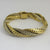 2 Colour 18k Gold Snake Skin Bracelet Vintage 1992