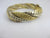 2 Colour 18k Gold Snake Skin Bracelet Vintage 1992