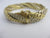 2 Colour 18k Gold Snake Skin Bracelet Vintage 1992