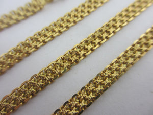 22k Gold Snake Link Chain Necklace 82.0cm / 32.2" Vintage Art Deco