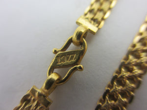 22k Gold Snake Link Chain Necklace 82.0cm / 32.2" Vintage Art Deco