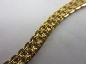 22k Gold Snake Link Chain Necklace 82.0cm / 32.2" Vintage Art Deco