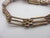 3 Bar Gate Bracelet Heart Padlock Clasp 9k Gold Vintage Art Deco