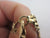 7 Bar Gate Bracelet in 9k Gold heart Padlock Clasp Vintage 1981