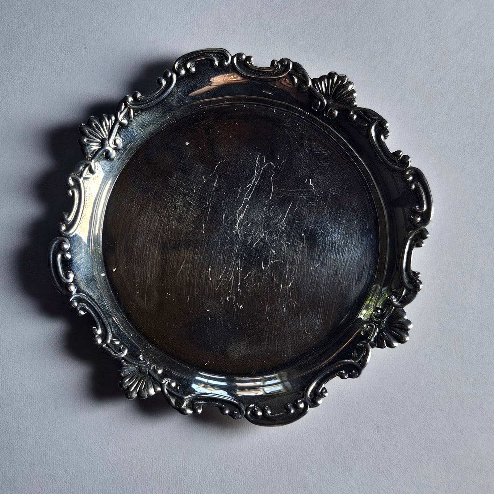 Japanese Wako 970 Silver Pin or Coin Dish Tray Vintage c1930