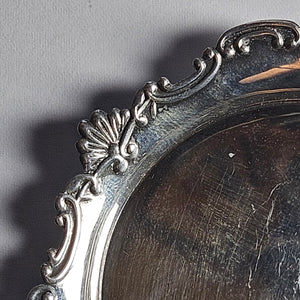 Japanese Wako 970 Silver Pin or Coin Dish Tray Vintage c1930
