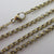 9k Gold Cable Link Cain Necklace 49.2cm / 19.3" Vintage c1980