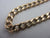 9k Gold Chain Bracelet Large Bolt Ring Clasp Vintage c1980