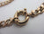 9k Gold Chain Bracelet Large Bolt Ring Clasp Vintage c1980