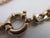 9k Gold Chain Bracelet Large Bolt Ring Clasp Vintage c1980