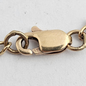 Fine Curb Link Chain Necklace in 9k Gold 52.8cm / 20.7" Vintage
