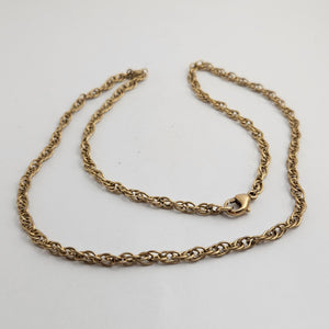 9k Gold Chain Necklace 45.8cm / 18" Vintage