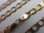 9k Gold Curb Link Chain Necklace 46.4cm / 18.2" Vintage