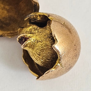 Rare Coin, Car, Opening Egg and Horse Related 9k Gold Charm Bracelet Vintage