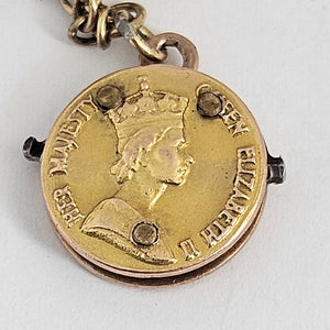 Rare Coin, Car, Opening Egg and Horse Related 9k Gold Charm Bracelet Vintage