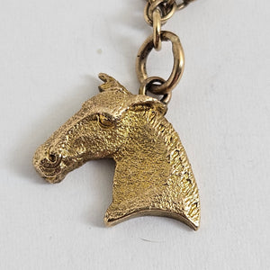Rare Coin, Car, Opening Egg and Horse Related 9k Gold Charm Bracelet Vintage
