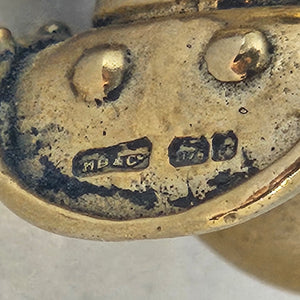 Deep Sea Divers Helmet 9k Gold Charm or Pendant Vintage c1960