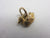 English Little Duck Bird 9k Gold Charm or Pendant Vintage 1952
