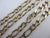 9k Gold Chain Link Necklace 67.8cm / 26.6" Figaro Link Vintage 1976