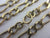 9k Gold Chain Link Necklace 67.8cm / 26.6" Figaro Link Vintage 1976