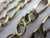 9k Gold Chain Link Necklace 67.8cm / 26.6" Figaro Link Vintage 1976