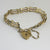 3 Bar Gate Bracelet English 9k Gold Vintage 1977