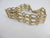 English 9k Gold Gate Bracelet Heart Padlock Clasp Vintage