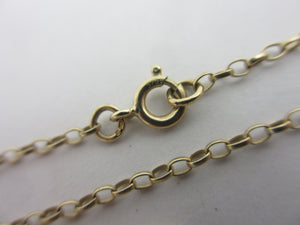 English 9k Gold Heart Pendant Necklace Vintage