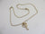 English 9k Gold Heart Pendant Necklace Vintage