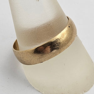 Marriage Wedding Band Ring in 9k Gold Vintage English Hallmark Size UK V+