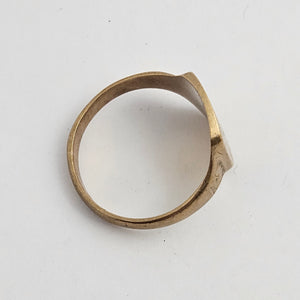 9k Gold Signet Ring Size UK T+ Vintage