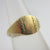 English 9k Gold Signet Ring Size L Vintage 1966