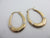 2 Colour 9k Gold Daughter Sleep Hoop Earrings Vintage c1980