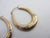 2 Colour 9k Gold Daughter Sleep Hoop Earrings Vintage c1980