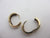 9k Gold Sleeper Hoop Earrings Vintage c1980