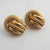 9k Gold Stud Earrings Vintage c1980